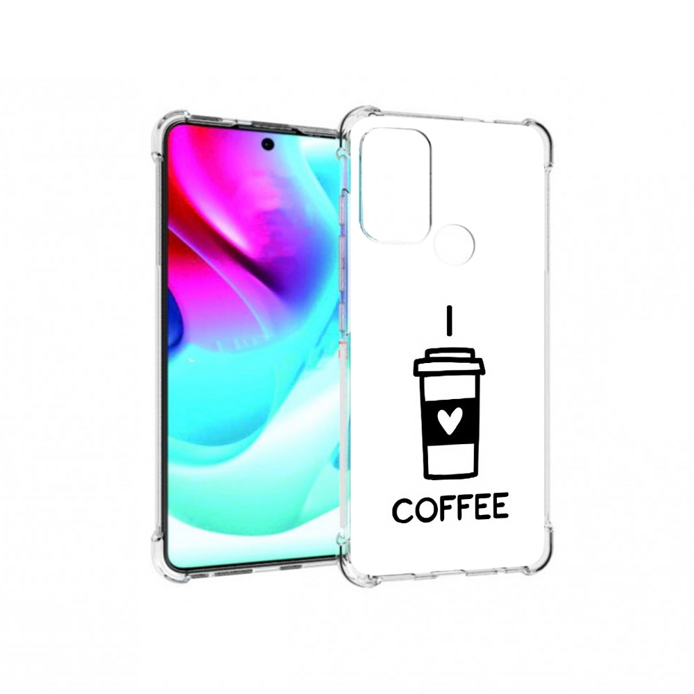 

Чехол MyPads Tocco для Motorola Moto G60S Я люблю кофе (PT227079.361.206), Прозрачный, Tocco