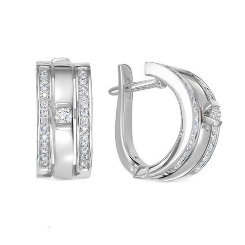 

Серьги из красного золота Первая Бриллиантовая 2-656-20, бриллиант, 2-656-20