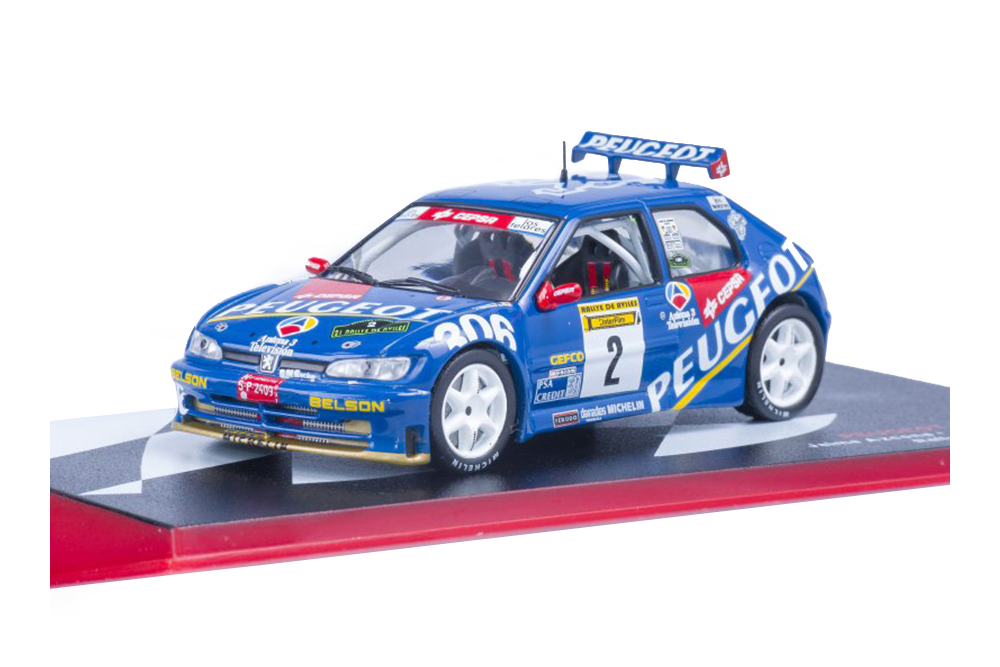 

Модель коллекционная ALTAYA Peugeot 306 maxi #2 jaime azcona julius billmaier 1997, Синий