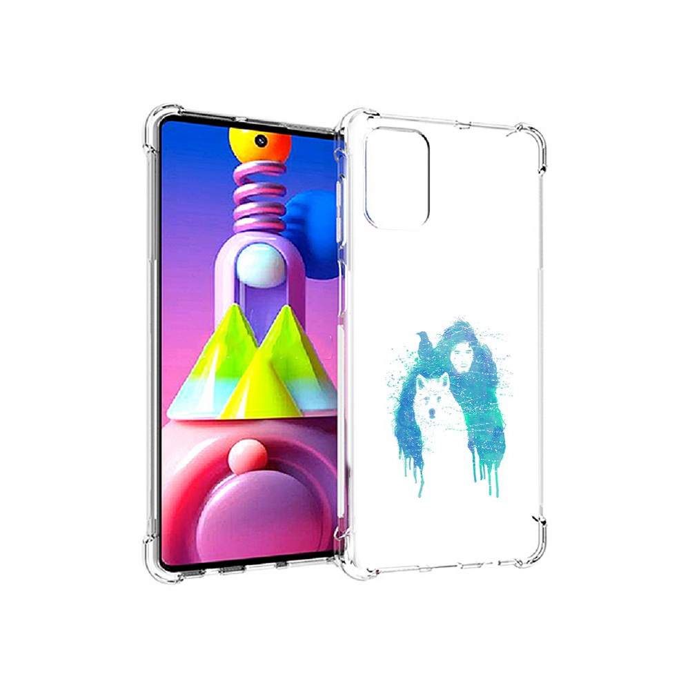

Чехол MyPads Tocco для Samsung Galaxy M51 джон сноу (PT156838.490.323), Прозрачный, Tocco