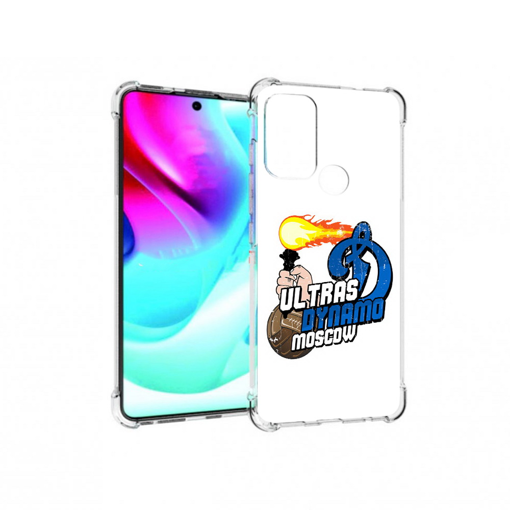 

Чехол MyPads Tocco для Motorola Moto G60S ФК Динамо (PT227079.361.177), Прозрачный, Tocco