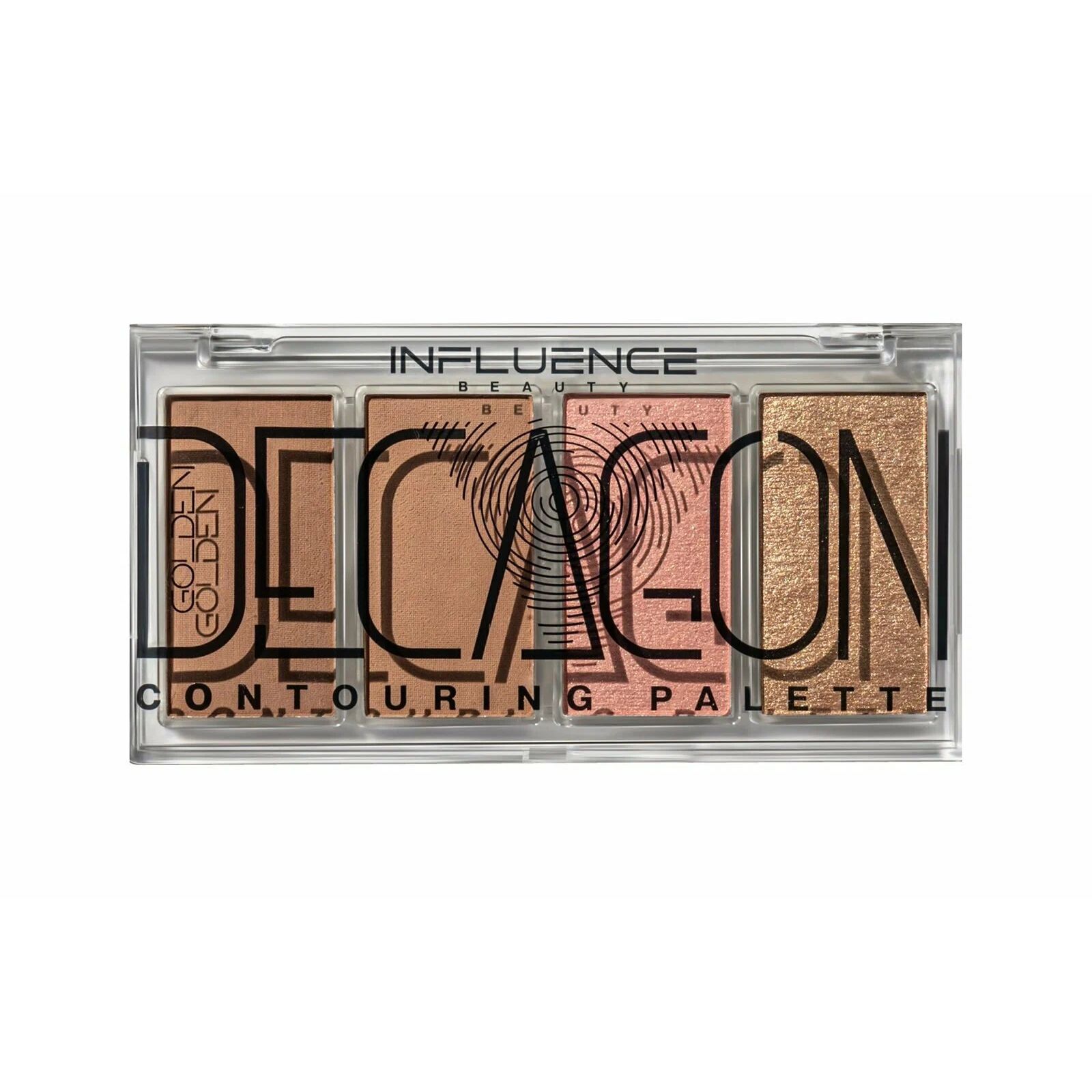 Палетка для скульптурирования лица INFLUENCE BEAUTY тон 01 Golden Decagon, 8 г