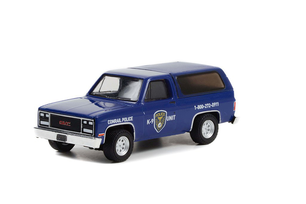 Модель коллекционная GREENLIGHT Gmc jimmy conrail police K-9 unit 1990