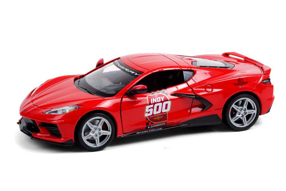 

Chevrolet corvette C8 stingray coupe indianapolis 500 official pace car 2020, Красный