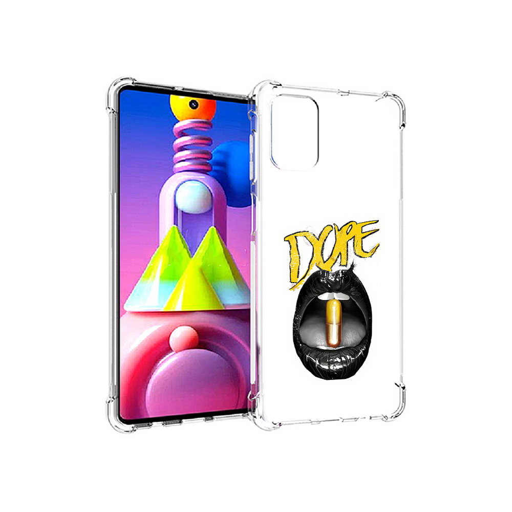 

Чехол MyPads Tocco для Samsung Galaxy M51 губы (PT156838.490.303), Прозрачный, Tocco