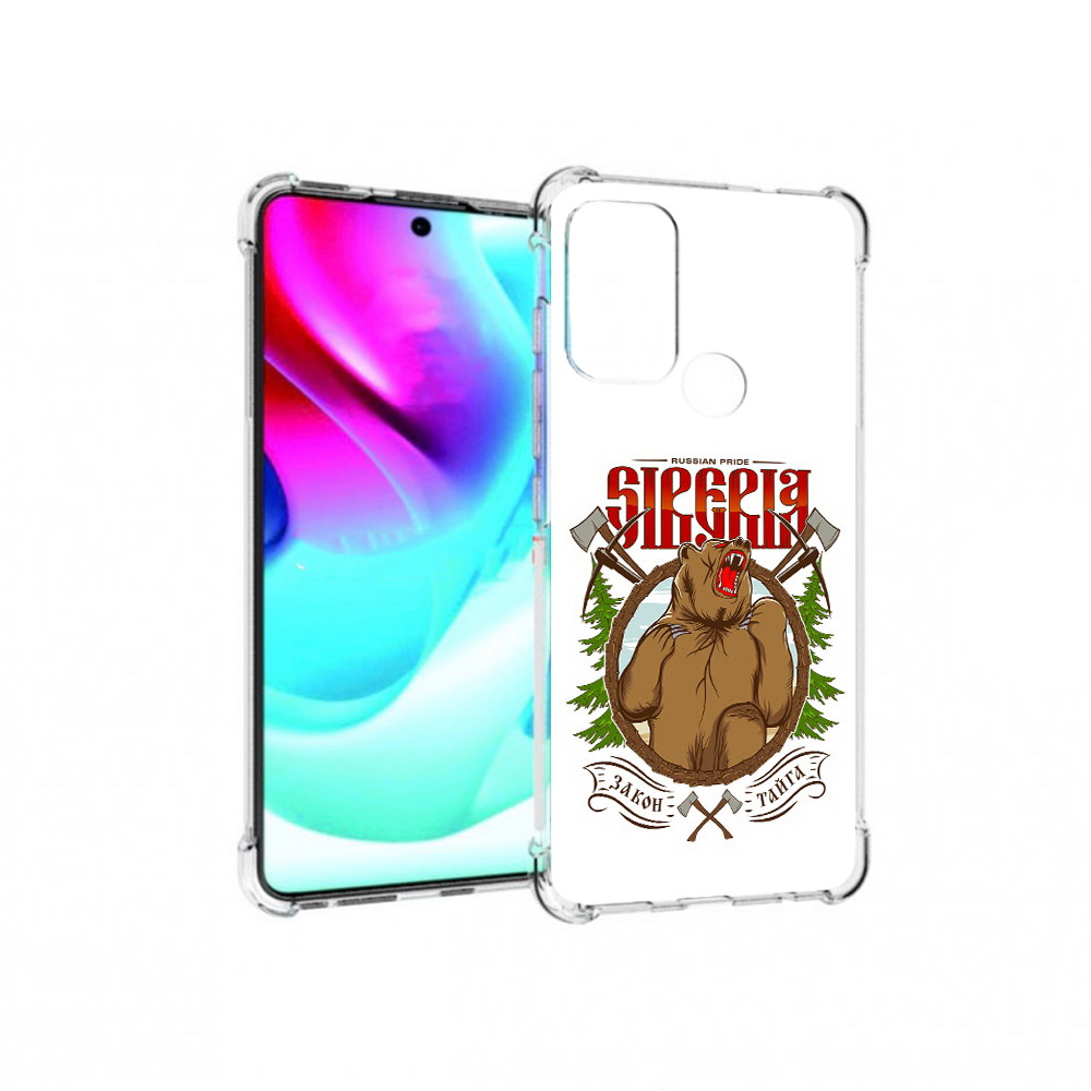 

Чехол MyPads Tocco для Motorola Moto G60S Тайга (PT227079.361.168), Прозрачный, Tocco