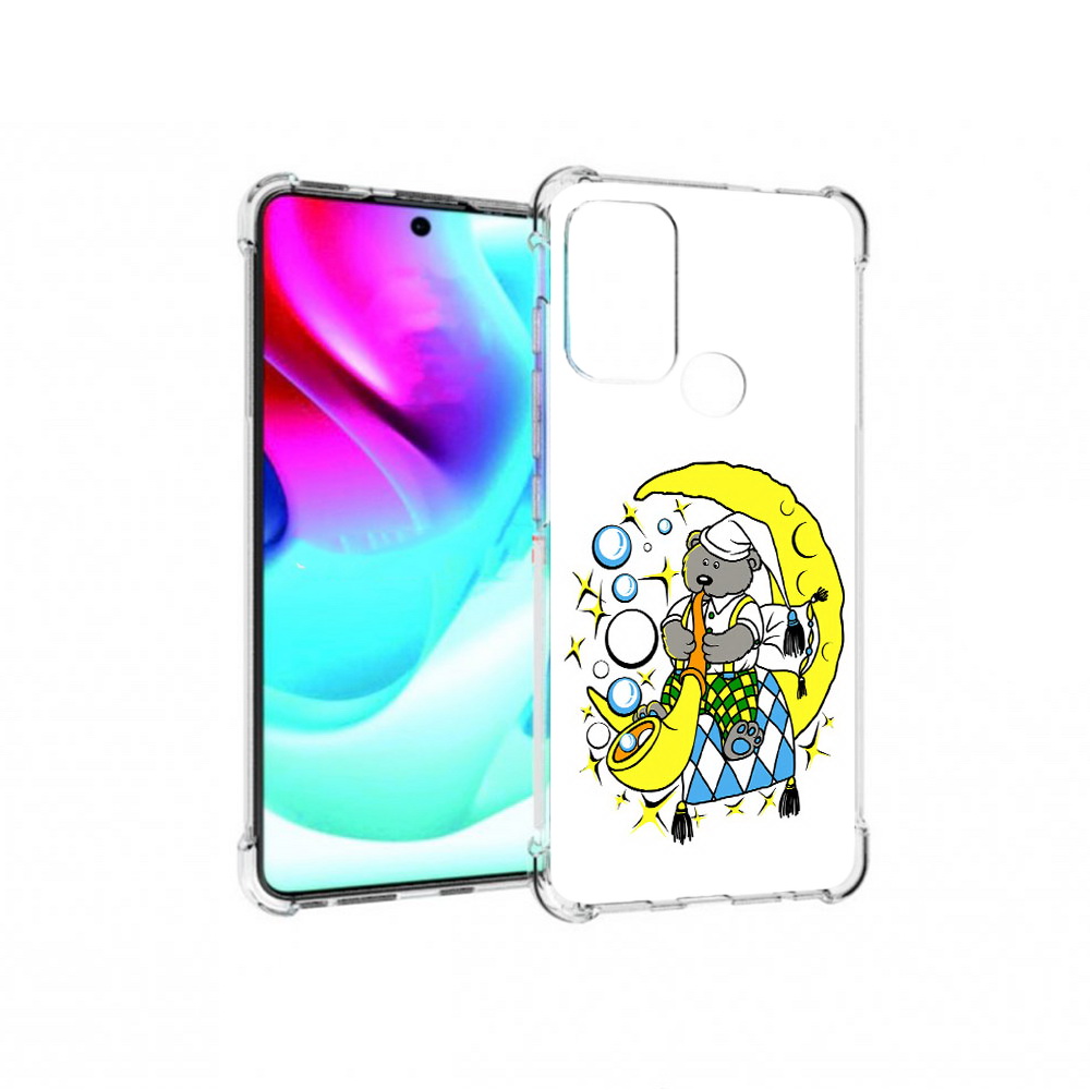 

Чехол MyPads Tocco для Motorola Moto G60S Сырная луна (PT227079.361.167), Прозрачный, Tocco