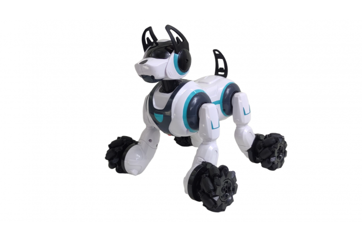 

Робот собака-перевертыш CS toys Dog с пультом в виде наручных часов 666-800A-WHITE, 666-800A