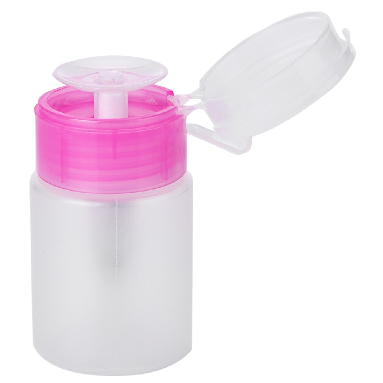 Баночка с дозатором для жидкостей, 200 мл, цвет розовый/прозрачный 1442936 серьги пластик собачка из воздушного шара сине розовый