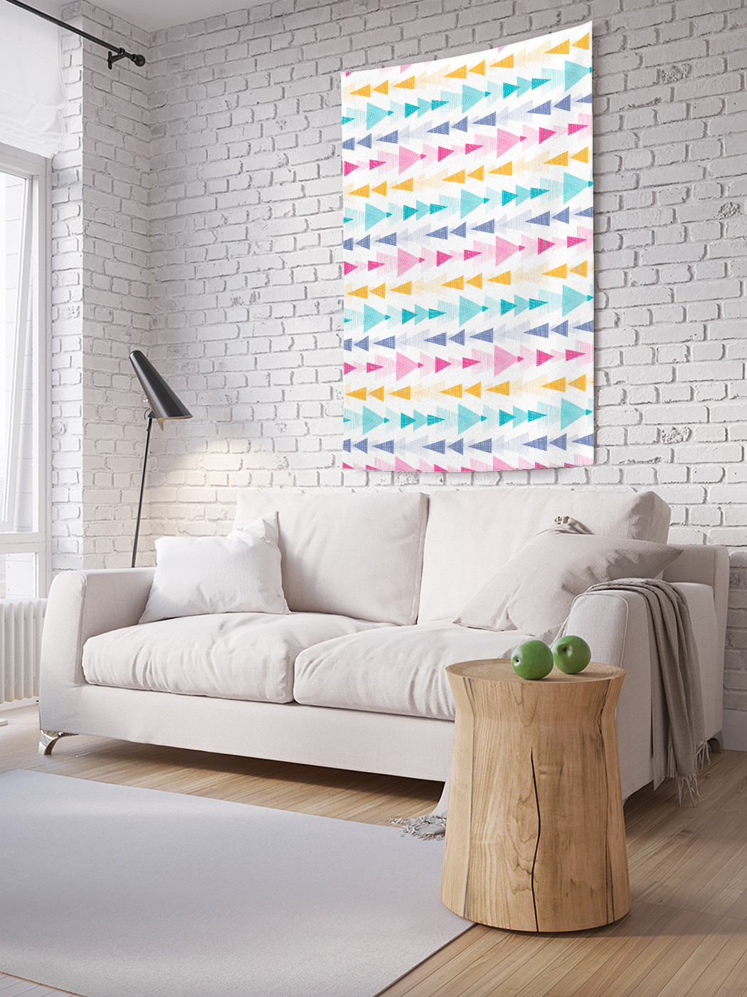 

Вертикальное фотопанно на стену JoyArty Треугольный полет 150x200 см, Треугольный полет