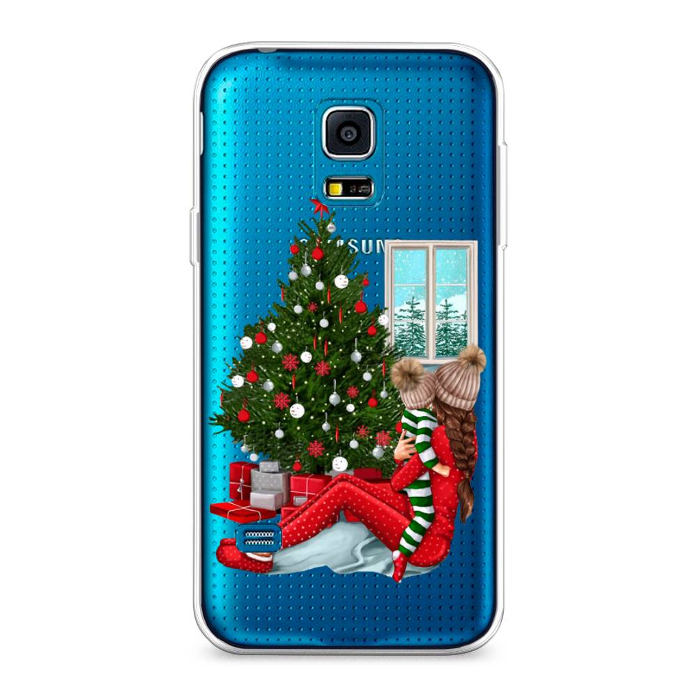 

Чехол на Samsung Galaxy S5 mini "Новый год с мамой", Красный;зеленый;голубой, 24250-6