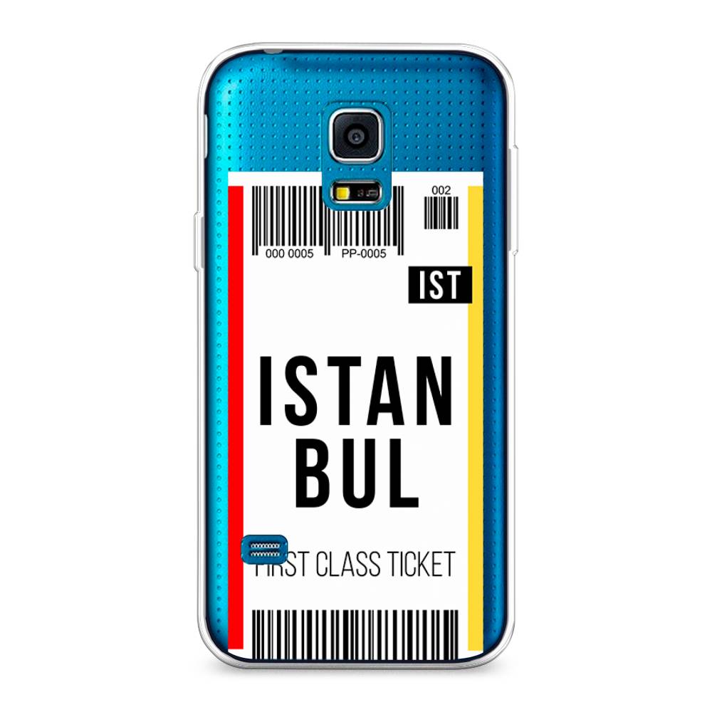 

Чехол на Samsung Galaxy S5 mini "Билет в Стамбул", Белый;черный;красный, 24250-6