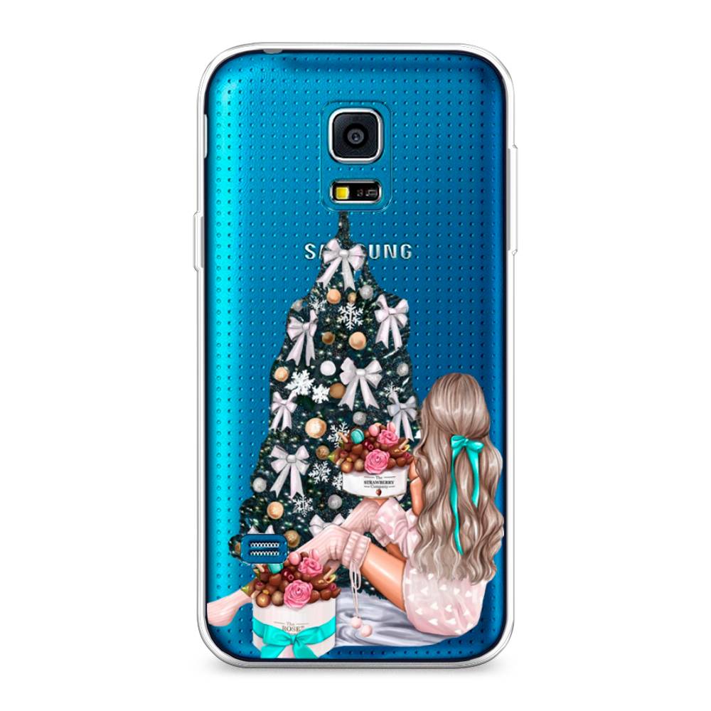 

Чехол на Samsung Galaxy S5 mini "New Year", Зеленый;бежевый;голубой, 24250-5
