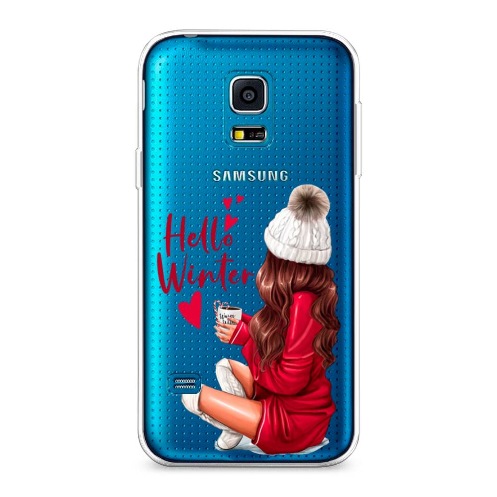 

Чехол на Samsung Galaxy S5 mini "Hello winter", Красный;белый;коричневый, 24250-5