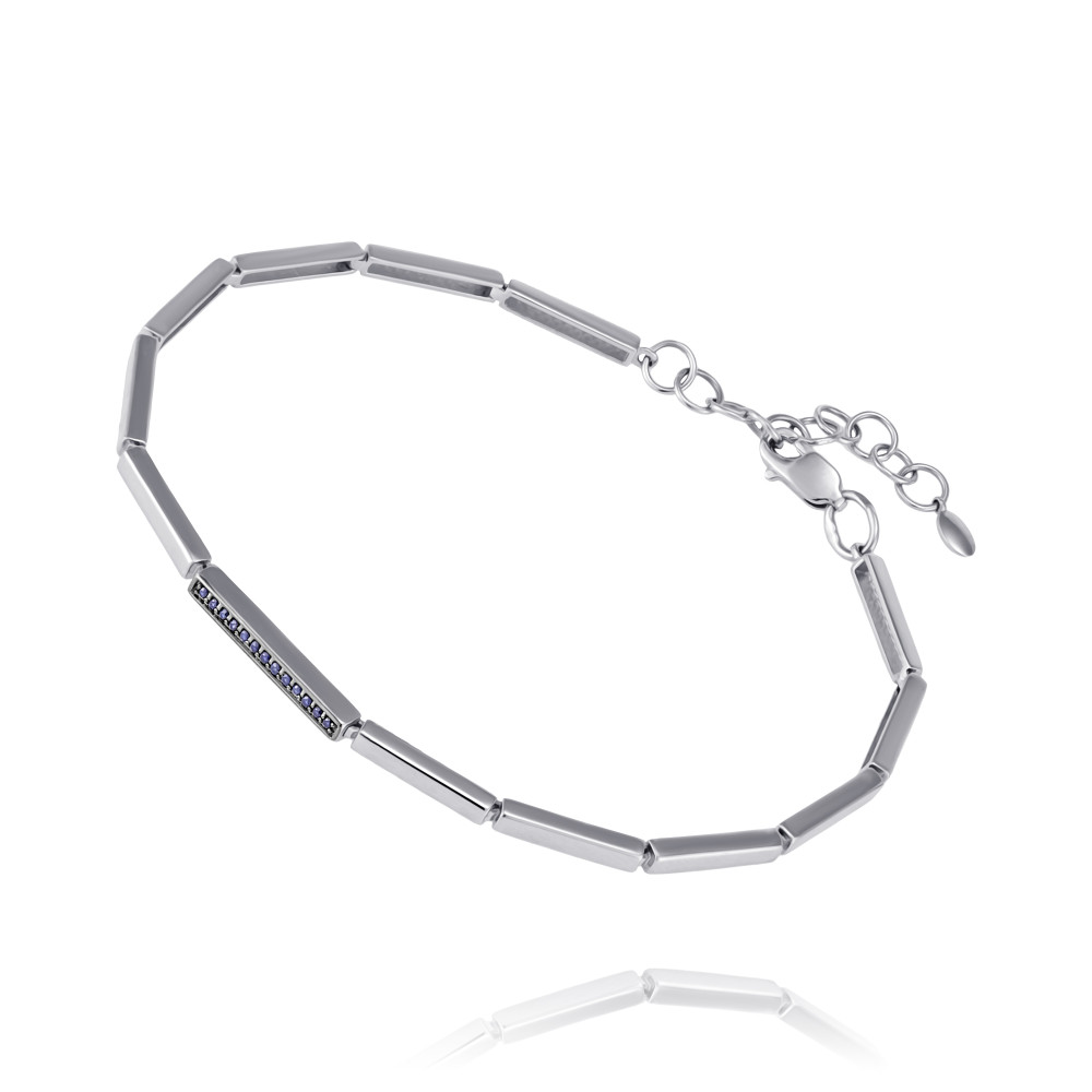 

Браслет из белого золота с сапфиром р.  ADAMAS 74039562/01-А51ДЧ-542, 74039562/01-А51ДЧ-542