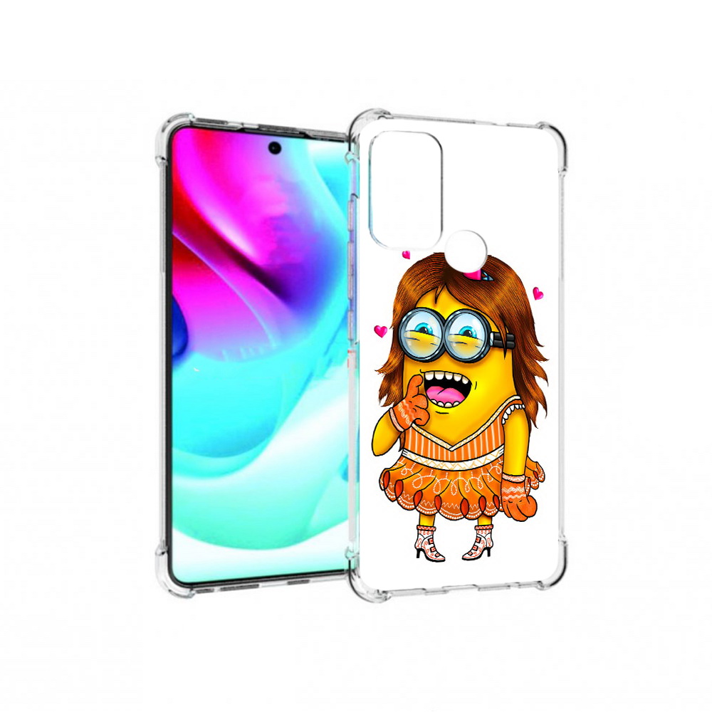 

Чехол MyPads Tocco для Motorola Moto G60S Миньон девочка (PT227079.361.116), Прозрачный, Tocco