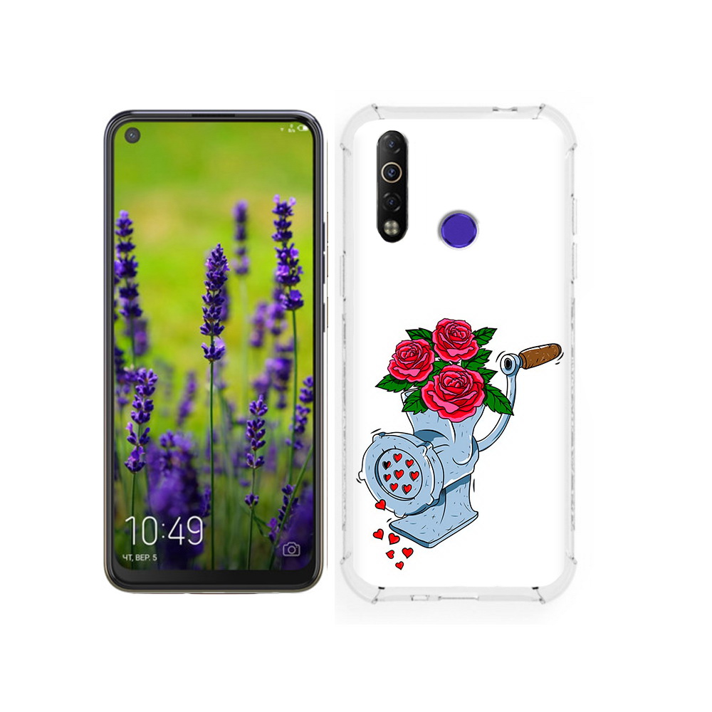 

Чехол MyPads Tocco для Tecno Camon 12 Цветочные сердца, Tocco