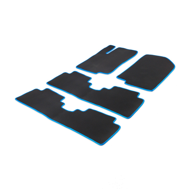 

Комплект ковриков в салон CellMat ЭВА на три ряда БМВ X5 E70, черный-синий, X5 E70