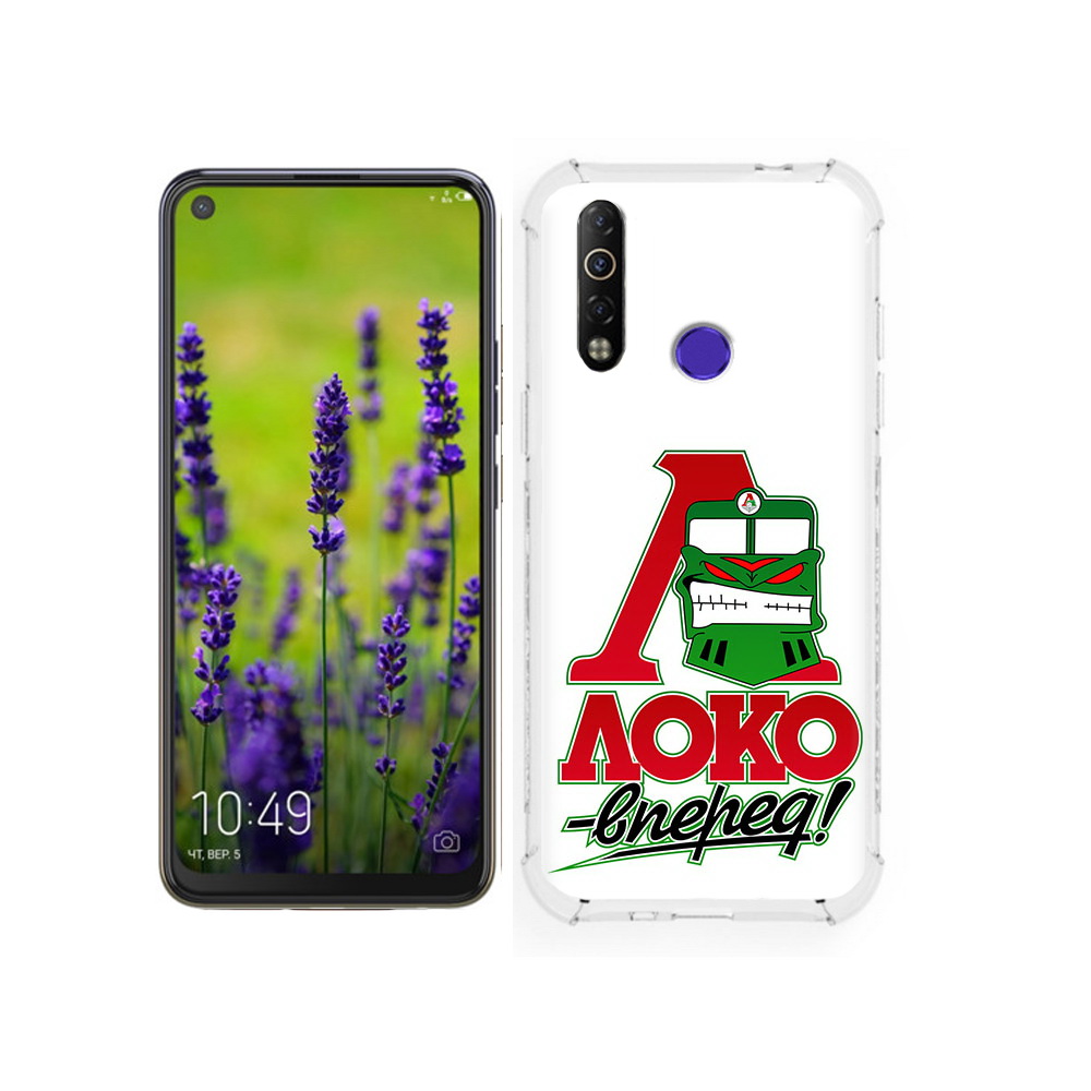 

Чехол MyPads Tocco для Tecno Camon 12 ФК локо вперед, Tocco