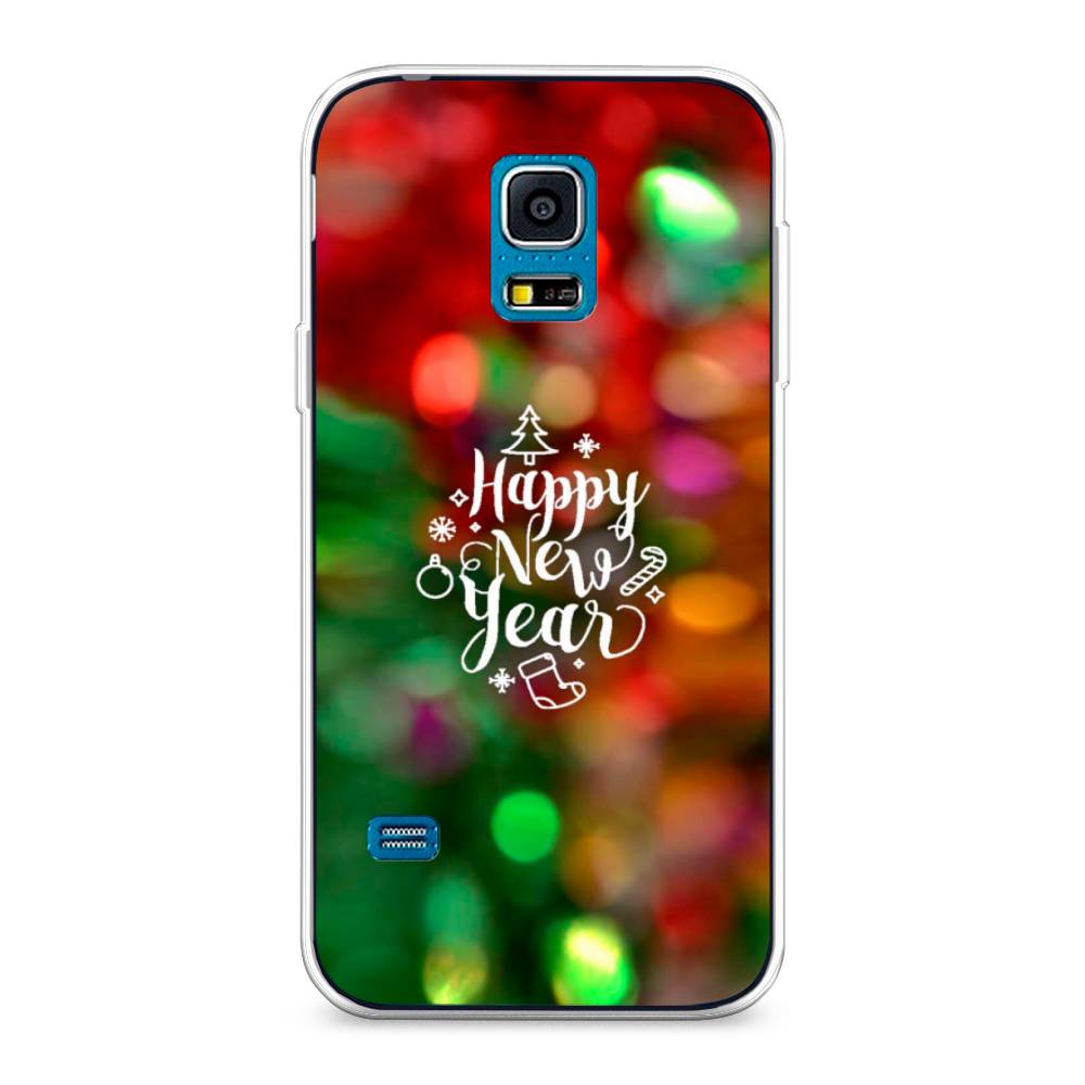 

Чехол на Samsung Galaxy S5 mini "Новый Год на елке", Зеленый;красный;желтый, 24250-5
