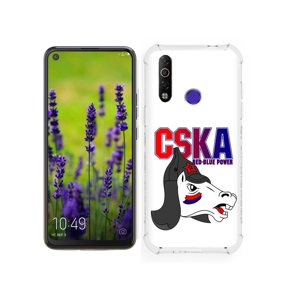 

Чехол MyPads Tocco для Tecno Camon 12 ФК ЦСК лошадка россия, Tocco