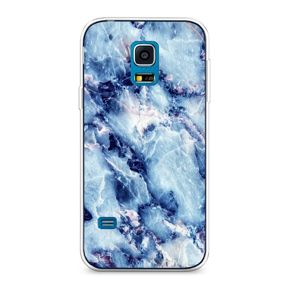 

Чехол на Samsung Galaxy S5 mini "Мрамор с синими прожилками", Синий, 24250-3