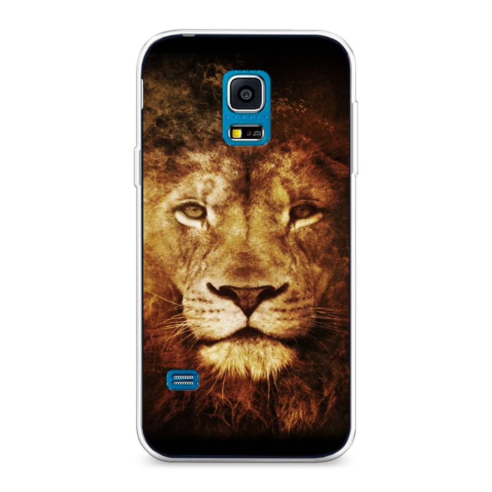 

Чехол на Samsung Galaxy S5 mini "Лев", Черный;коричневый;желтый, 24250-6