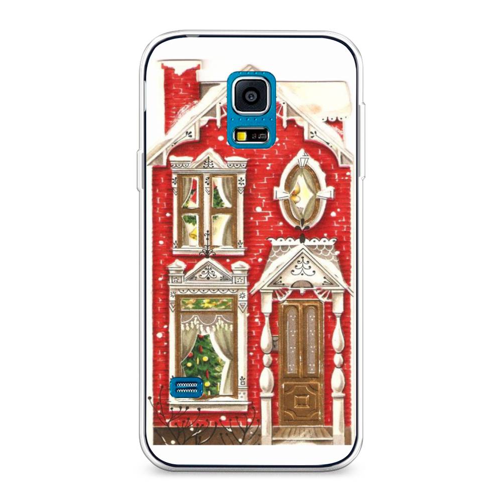 

Чехол на Samsung Galaxy S5 mini "Пряничный домик", Белый;красный;зеленый, 24250-5