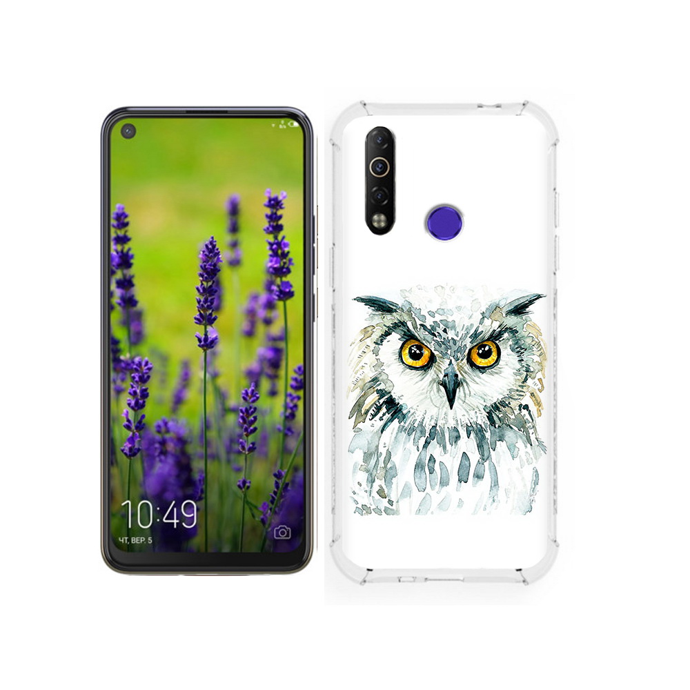

Чехол MyPads Tocco для Tecno Camon 12 Серьезная сова, Tocco