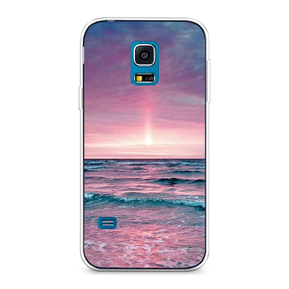 

Чехол на Samsung Galaxy S5 mini "Восход 3", Розовый;голубой, 24250-2