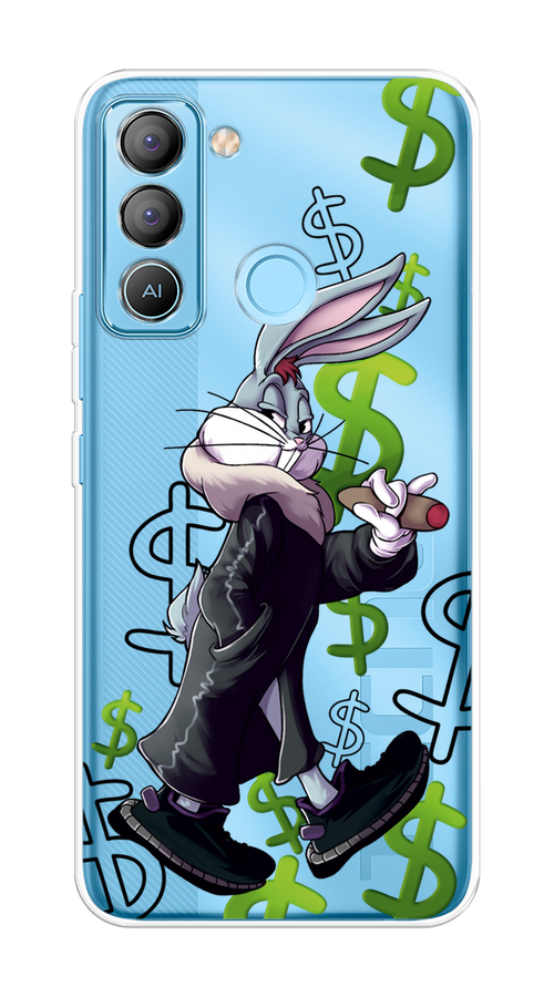 

Чехол на Tecno POP 5 LTE "Rich Bugs Bunny", Зеленый;черный;голубой, 303050-6