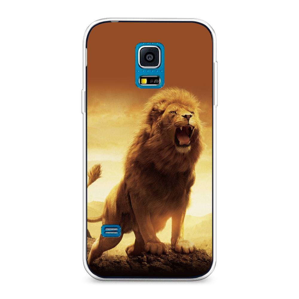 

Чехол на Samsung Galaxy S5 mini "Львиный рык", Коричневый;желтый;оранжевый, 24250-1