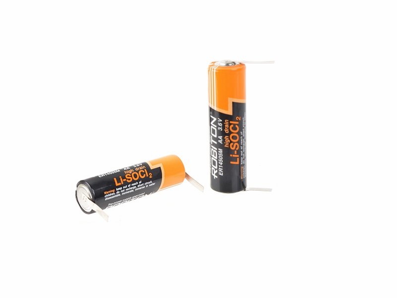 Батарейка Robiton ER14505M-FT (3.6V) с лепестковыми выводами батарейка robiton profi lr23a 5 шт