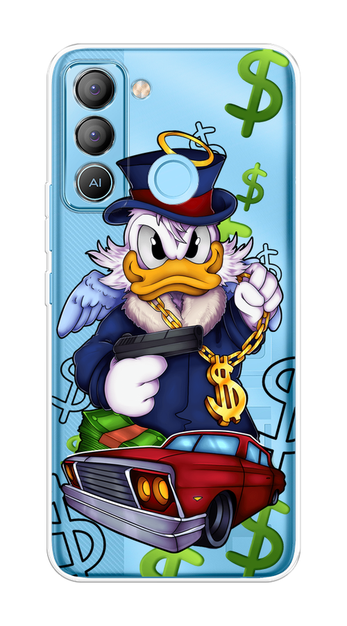 

Чехол на Tecno POP 5 LTE "Scrooge McDuck with a Gold Chain", Красный;синий;белый, 303050-6