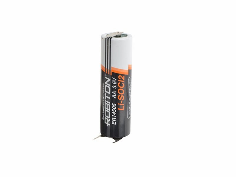 Батарейка Robiton ER14505 (3.6V) с плоскими выводами для пайки литиевая батарейка robiton er14250 sr2 1 2aa sr2