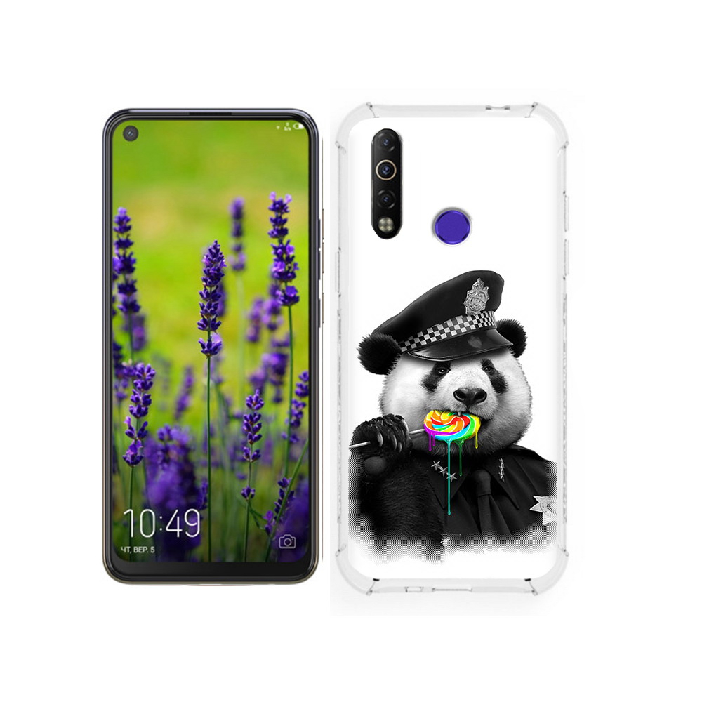 

Чехол MyPads Tocco для Tecno Camon 12 Панда полиция, Tocco
