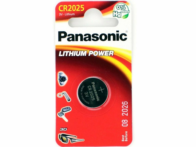 Батарейка литиевая Panasonic Lithium Power (CR2025, DL2025) 3V батарейка облик cr2025 lithium литиевая 3 в блистер 5 шт