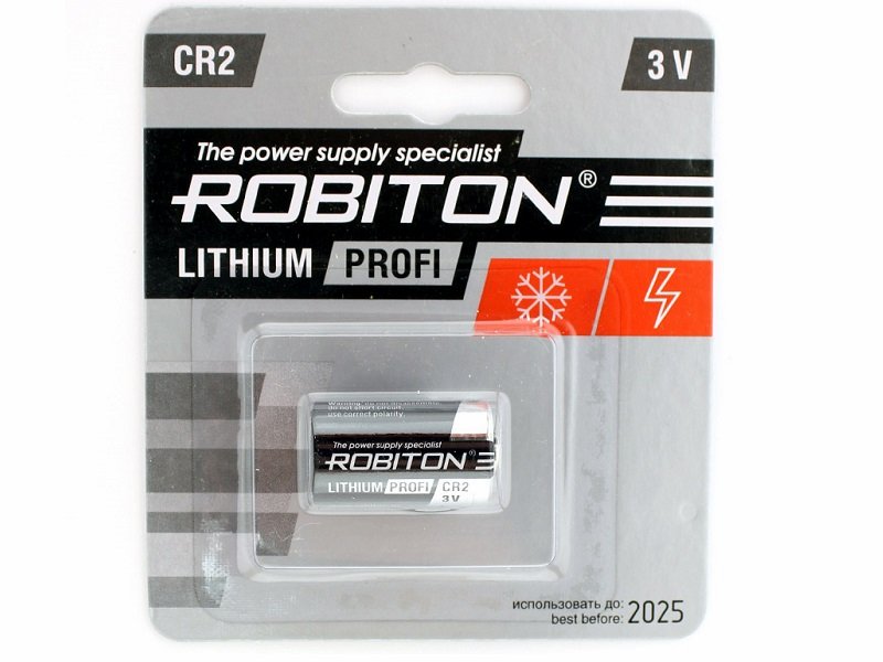 Батарейка литиевая Robiton Lithium Profi, 3V (CR2, RCR2)