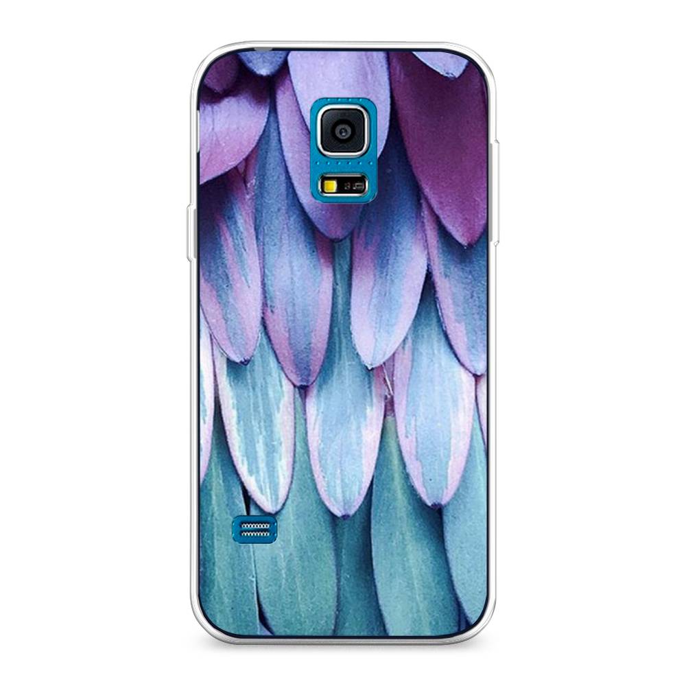 

Чехол на Samsung Galaxy S5 mini "Синее перо", Фиолетовый;голубой, 24250-3