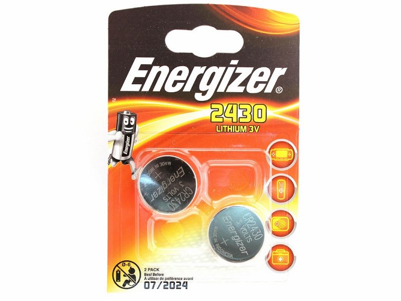 Батарейка литиевая Energizer CR2430 (3V) 2 штуки батарейка perfeo литий cr2430 5 шт блистер 30 007 018