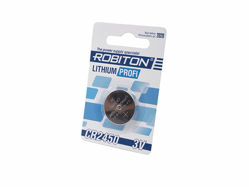 Батарейка литиевая Robiton CR2450 (3V) батарейка robiton profi lr23a 5 шт