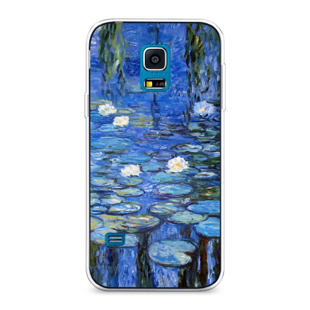 

Чехол на Samsung Galaxy S5 mini "Нарисованный пруд", Синий;зеленый, 24250-4