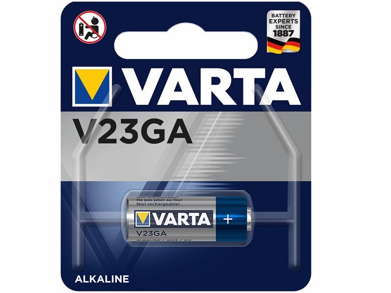 

Батарейка щелочная VARTA A23, V23GA, MN21 (12V), 23A, 23AE, MN21, V23GA, VR22
