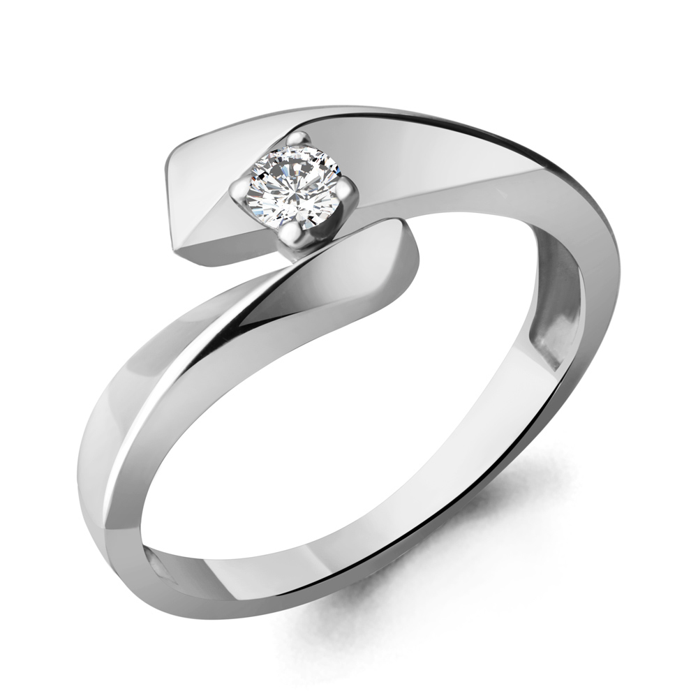 

Кольцо из серебра с фианитом Aquamarine Aquamarine 67101А_925_р р. 18, 67101А_925_р