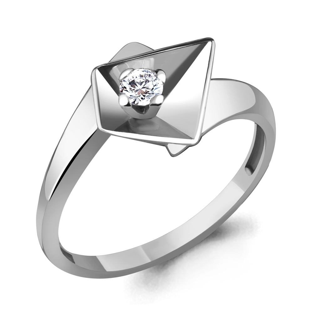 

Кольцо из серебра с фианитом Aquamarine Aquamarine 67100А_925_р р. 17, 67100А_925_р