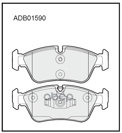

Тормозные колодки ALLIED NIPPON передние дисковые ADB01590