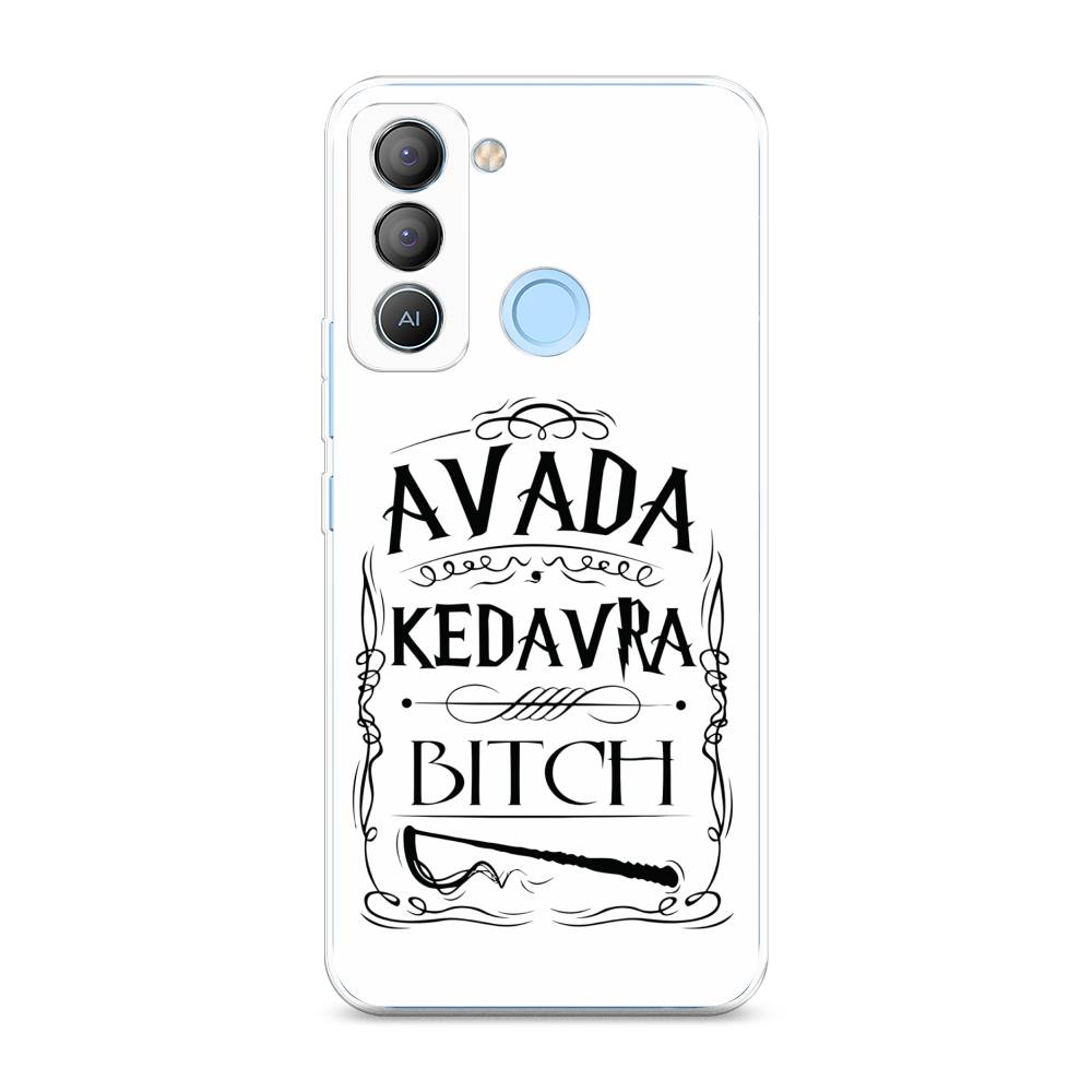 

Чехол на Tecno POP 5 LTE "Avada kedavra bitch", Белый;серый;черный, 303050-6