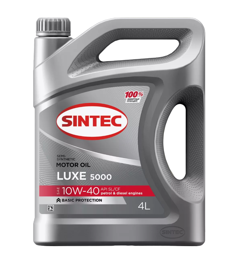 

Масло моторное полусинтетическое Sintec Luxe 5000 SAE 10W-40 API SL/CF 20л