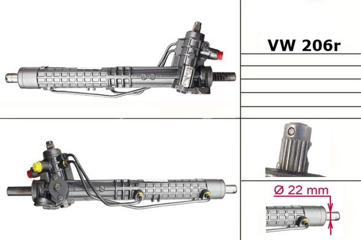 

Рулевая рейка ZF PSGVW206R Seat Cordoba 1993-2002, VW Caddy II 2000-2004, PSGVW206R