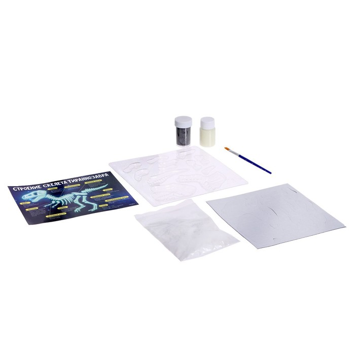 

Набор для опытов Эпоха динозавров, скелет тираннозавра, в пакете, Эврики. Развивающая игрушка